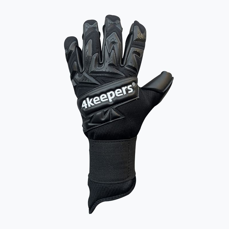 Mănuși de portar pentru copii 4Keepers Equip Panter Nc Jr negre EQUIPPANCJR 4