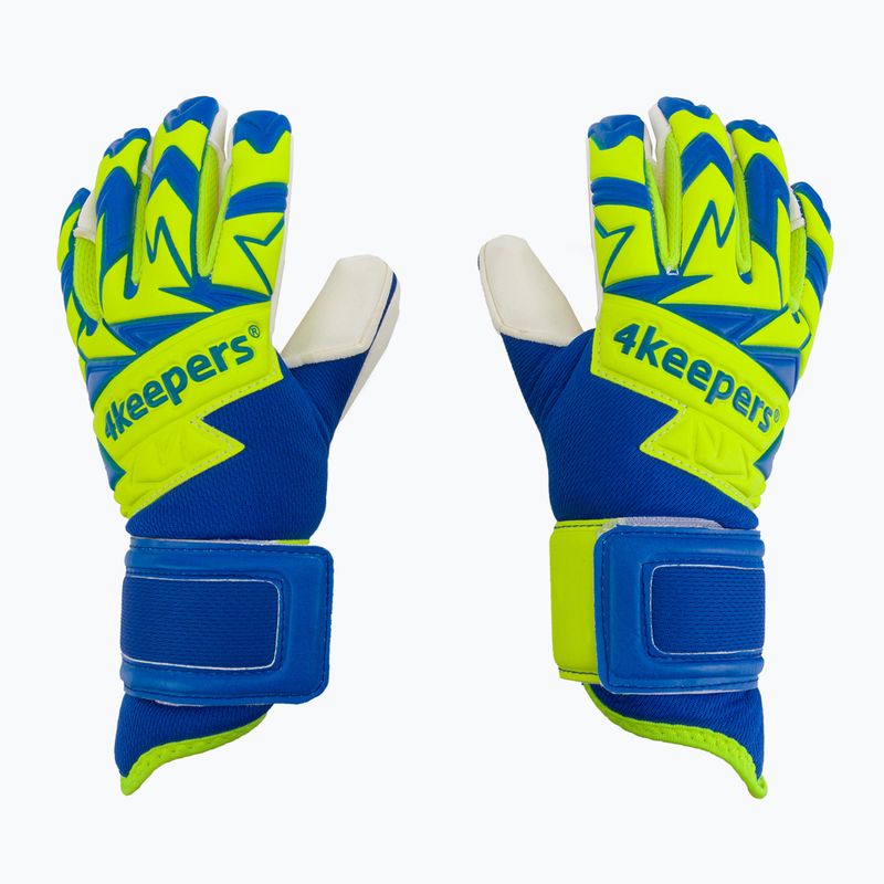 Mănuși de portar pentru copii 4Keepers Equip Breeze Nc Jr albastru-verzi EQUIPBRNCJR