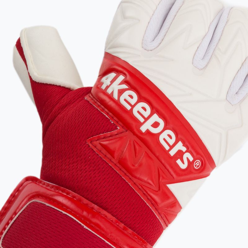 Mănuși de portar pentru copii 4Keepers Equip Poland Nc Jr alb-roșii EQUIPPONCJR 3