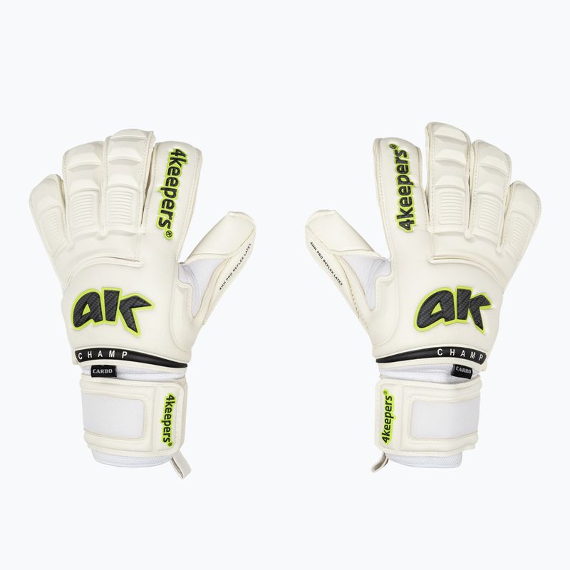 4Keepers Champ Carbo VI mănuși de portar Champ Carbo alb