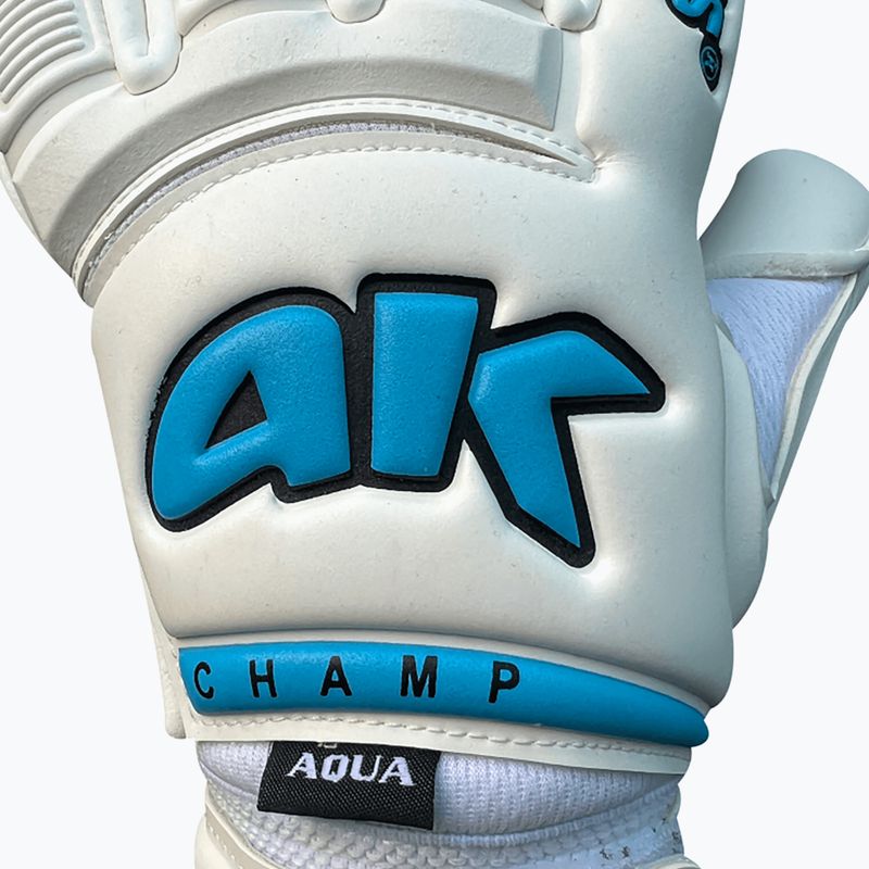 Mănușă de portar 4Keepers Champ Aqua VI alb 9