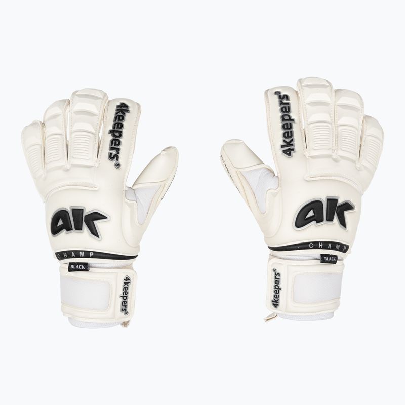 4Keepers Champ Champ Black VI mănuși de portar alb