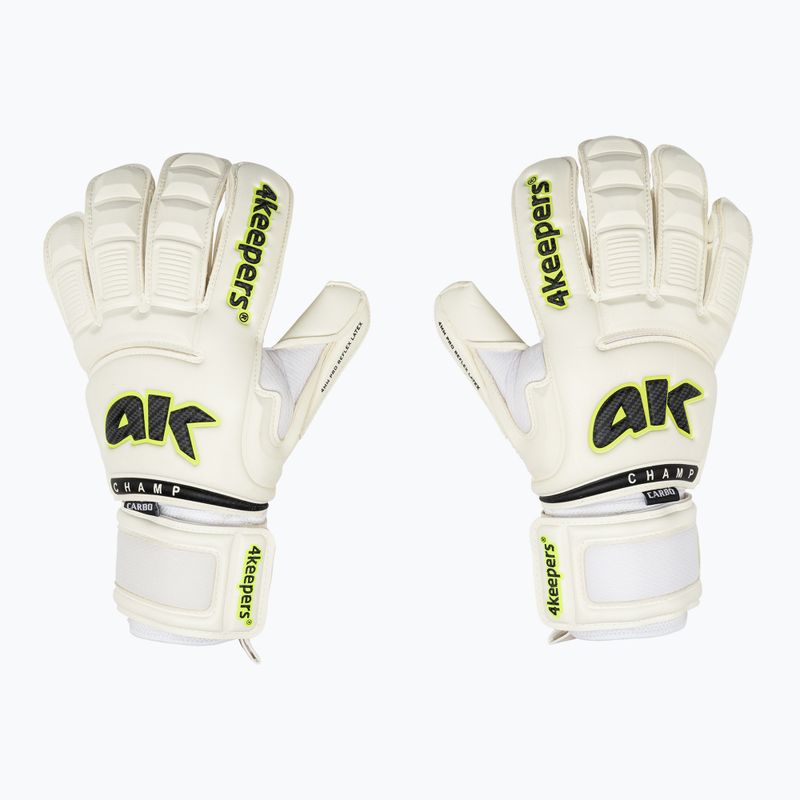 4Keepers Champ Carbo VI mănuși de portar Champ Carbo alb