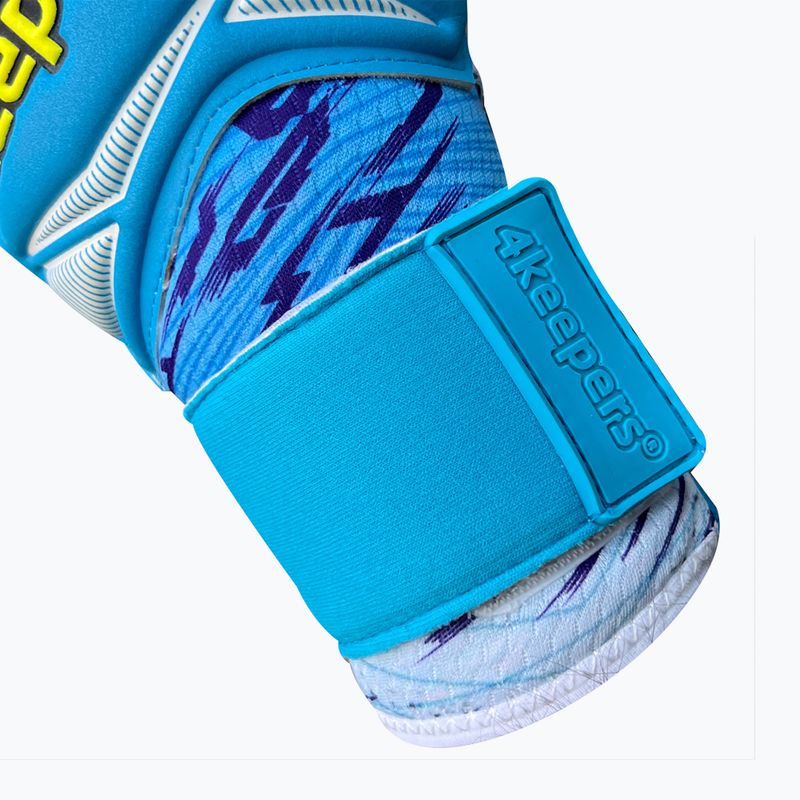 Mănuși de portar pentru copii 4keepers Force V1.25 FURY RF2G Jr albastre 4