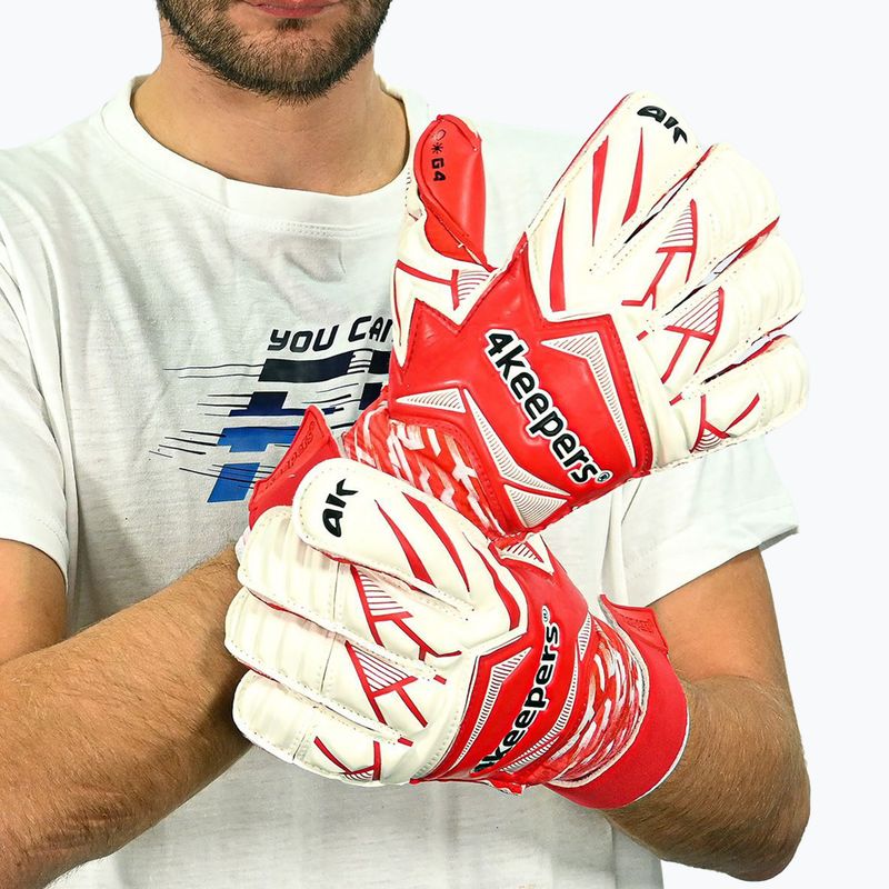 Mănuși de portar 4keepers Force V4.25 RF2G roșii 8