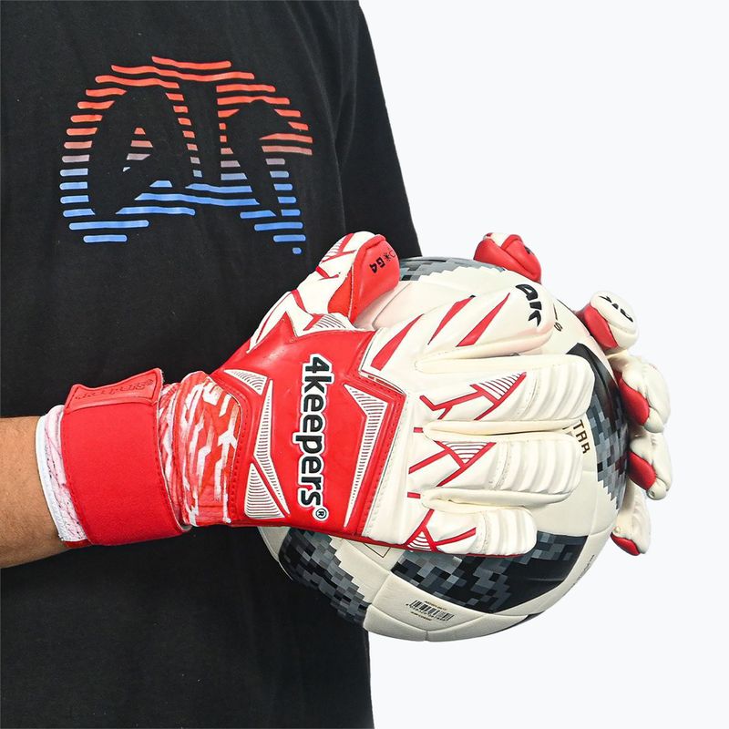 Mănuși de portar 4keepers Force V4.25 HNC roșii 10