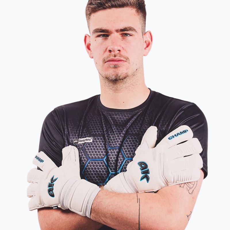 Mănuși de portar pentru copii 4keepers Champ Aq Contact VII RF2G Jr white 7