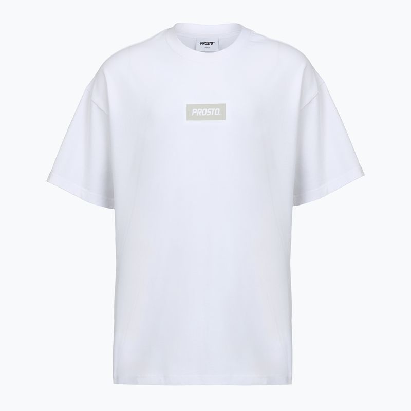Tricou bărbați PROSTO Box Logo alb