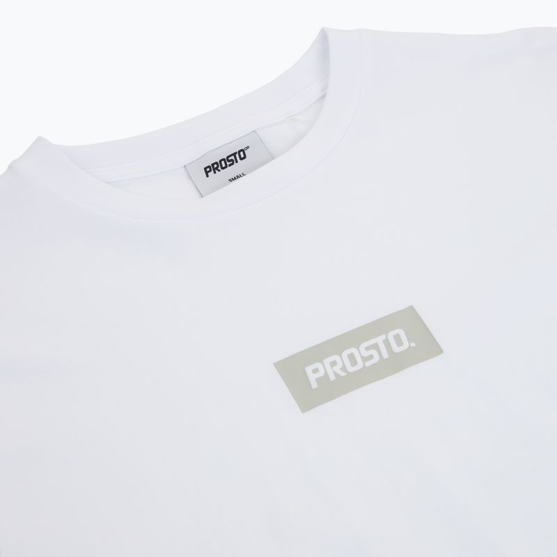 Tricou bărbați PROSTO Box Logo alb 3