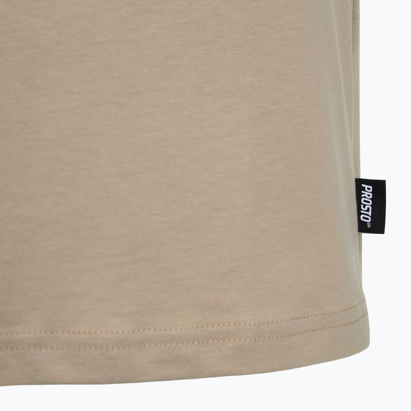 Tricou bărbați PROSTO Box Logo bej 4