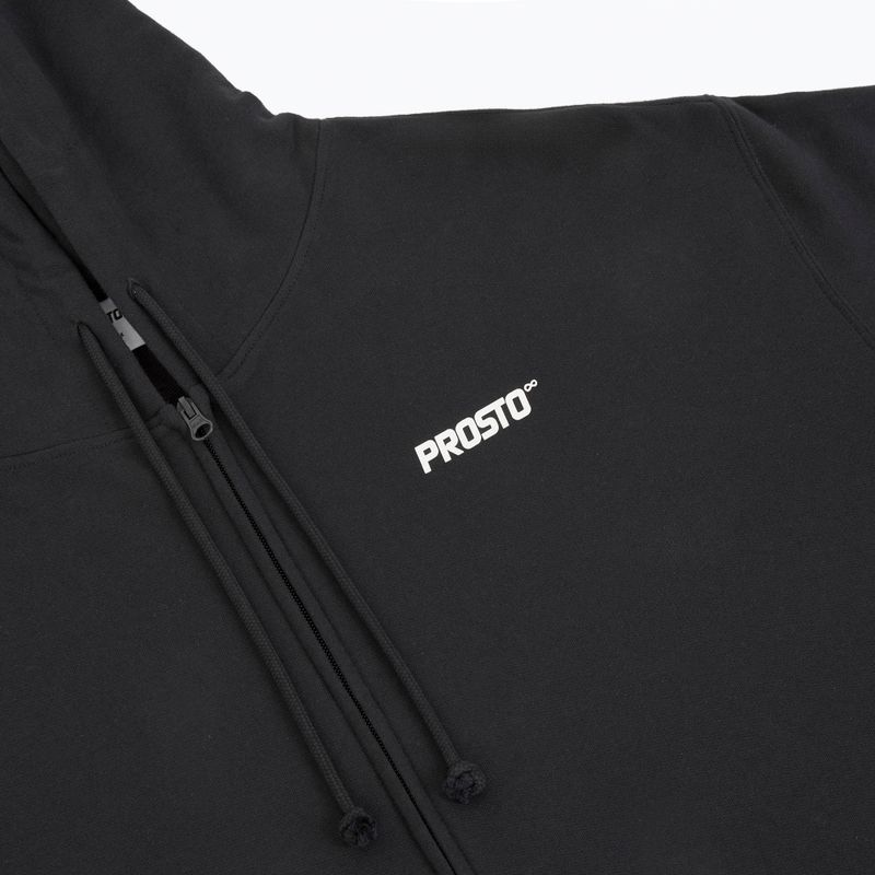 Bluză pentru bărbați PROSTO Hoodie Logo Zip black 3