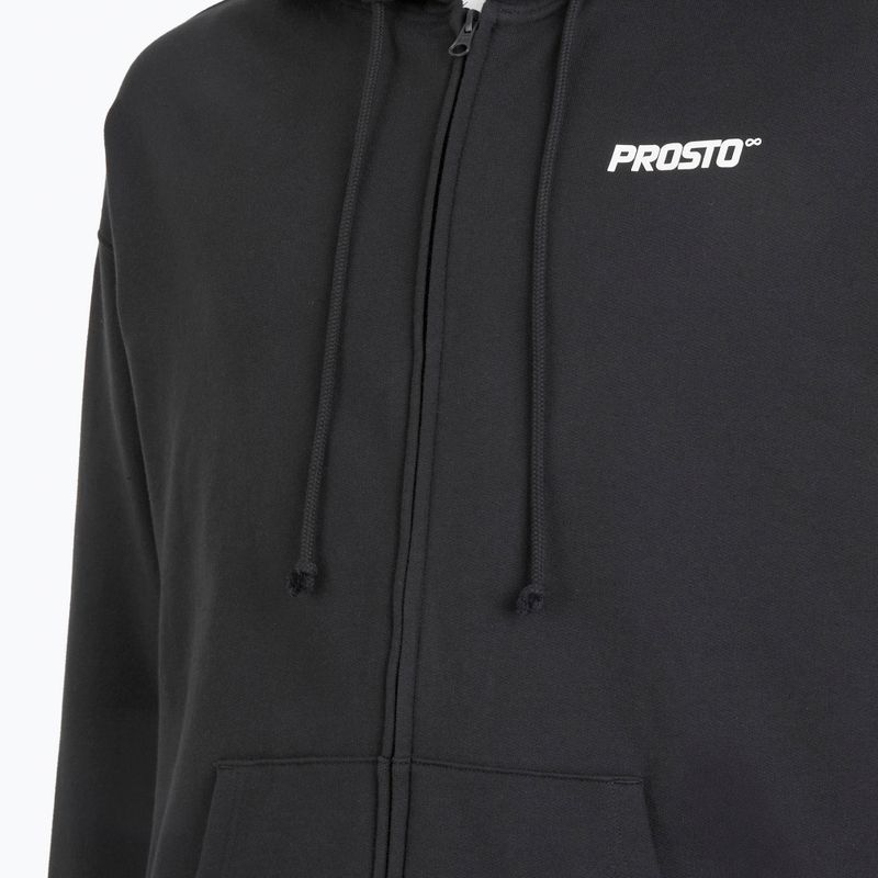 Bluză pentru bărbați PROSTO Hoodie Logo Zip black 4
