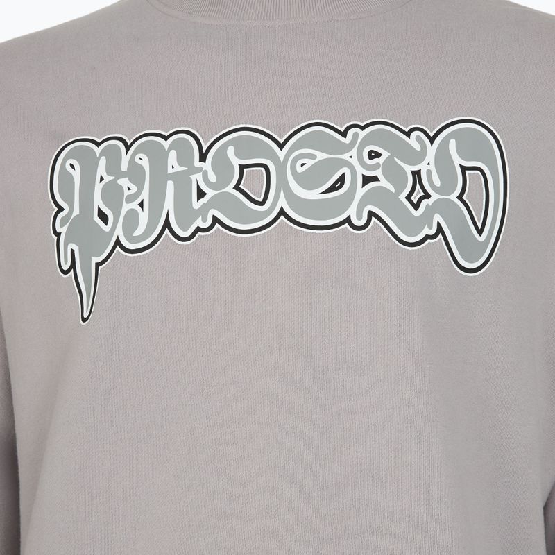 Hanorac bărbați PROSTO Graffiti washed gray 3