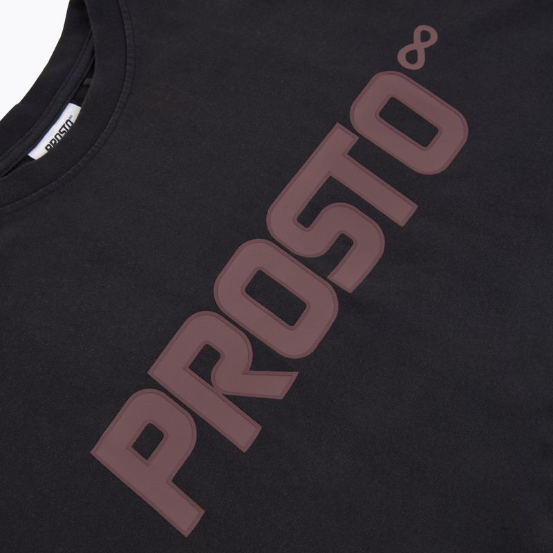Tricou pentru bărbați PROSTO Big Logo washed black 3