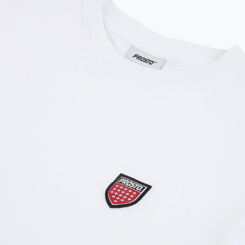 Tricou pentru bărbați PROSTO Small Shield white 3
