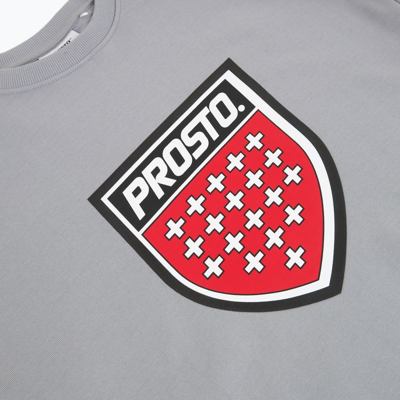 Bluză pentru bărbați PROSTO Big Shield Crewneck gray 3