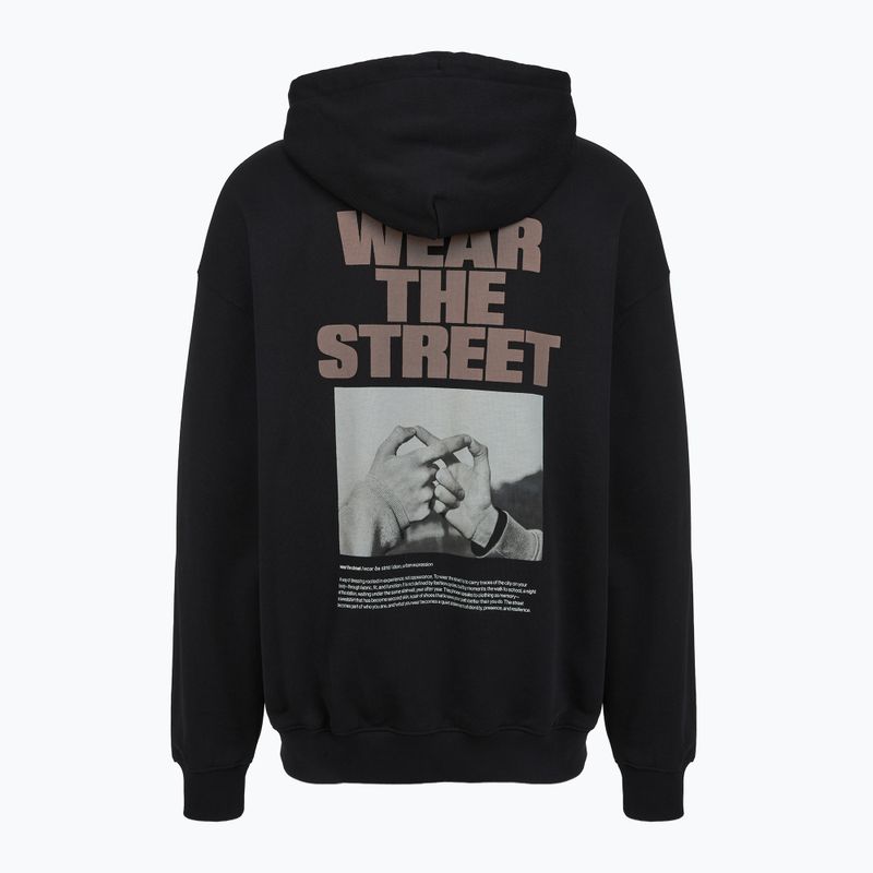 Bluză pentru bărbați PROSTO Wear The Street Hoodie black 2