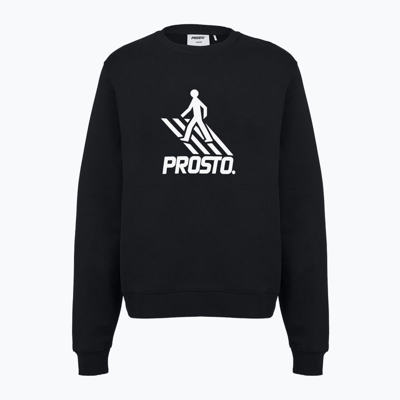 Bluză pentru bărbați PROSTO Crossing Crewneck black