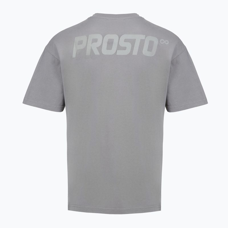 Tricou pentru bărbați PROSTO Big Log Infinity gray 2