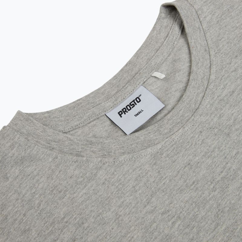 Tricou pentru bărbați PROSTO Big Log grey/melange 3
