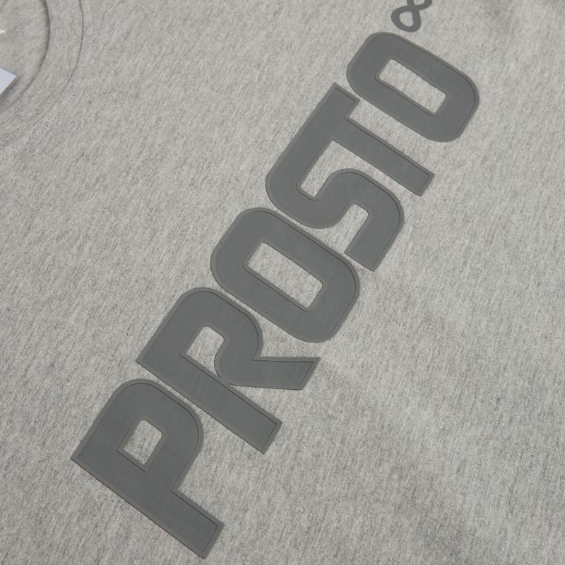 Tricou pentru bărbați PROSTO Big Log grey/melange 4