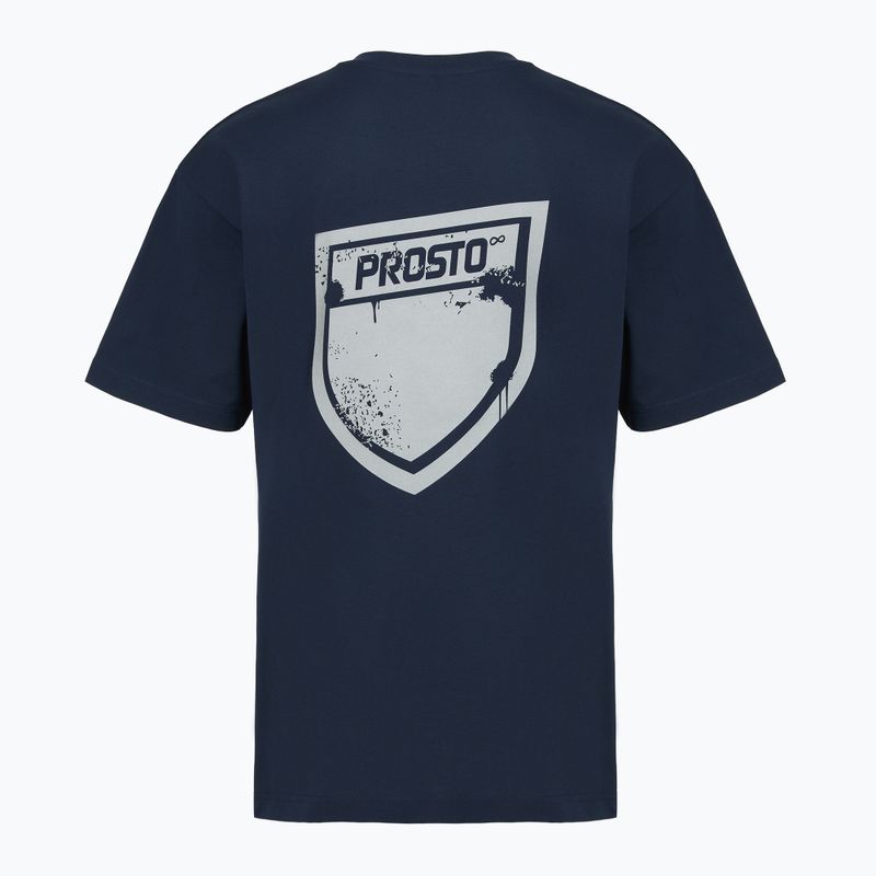 Tricou pentru bărbați PROSTO Splash Shield navy blue 2