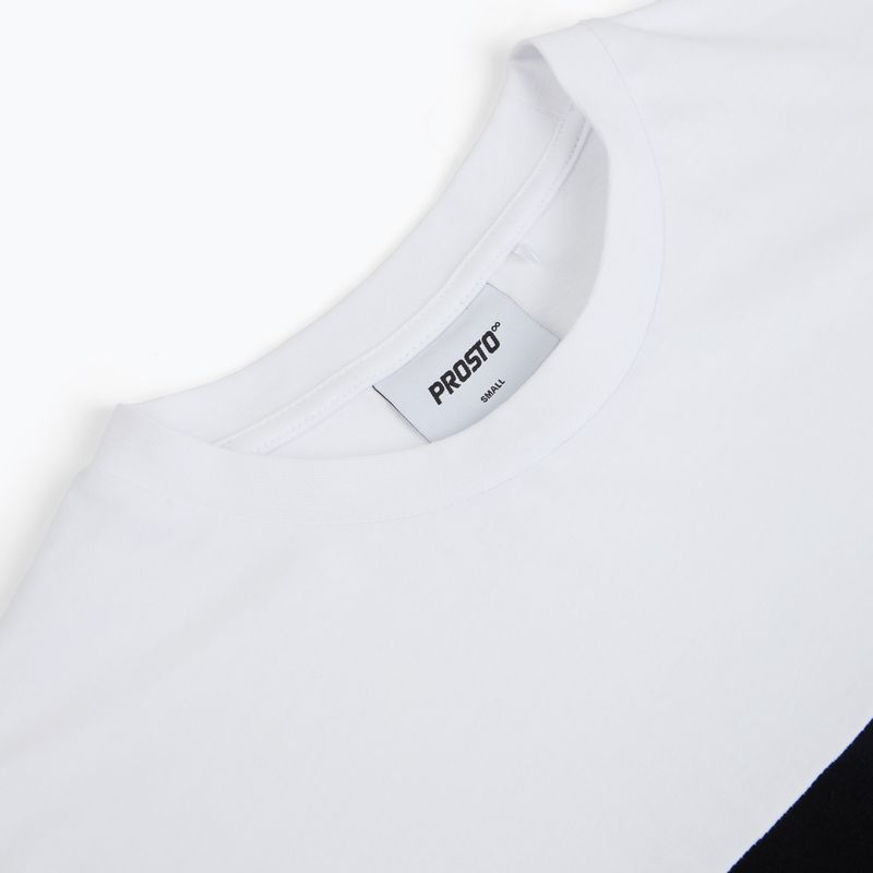 Tricou pentru bărbați PROSTO Root white/black 3