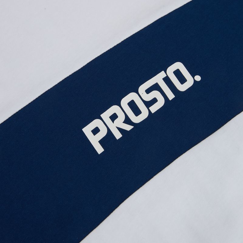 Tricou pentru bărbați PROSTO Root white/navy blue 3