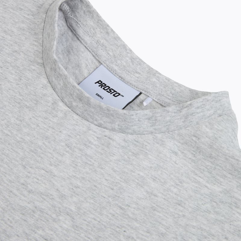 Tricou pentru bărbați PROSTO Base grey/melange 3