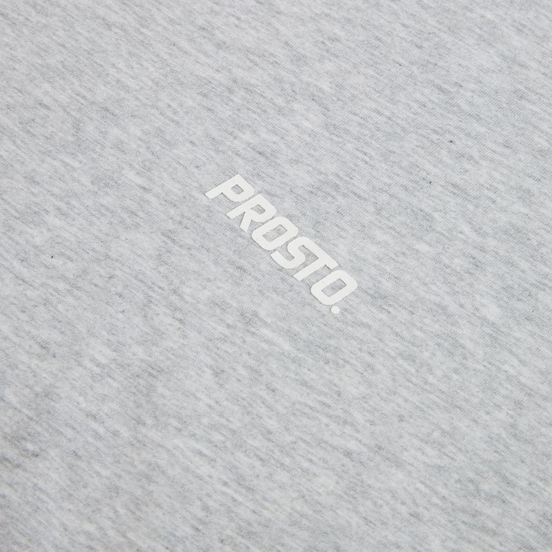 Tricou pentru bărbați PROSTO Base grey/melange 4
