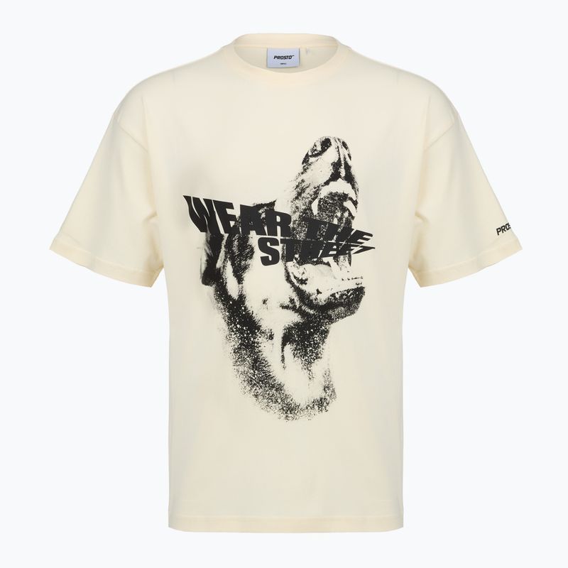 Tricou pentru bărbați PROSTO Bark off white