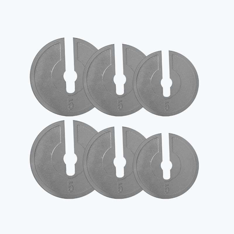 Kettlebell ajustabil HMS KR40 gri/negru 7