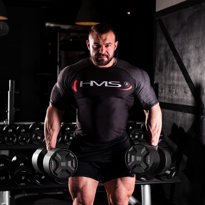 HMS HPC halteră 1 buc. 50 kg negru 8