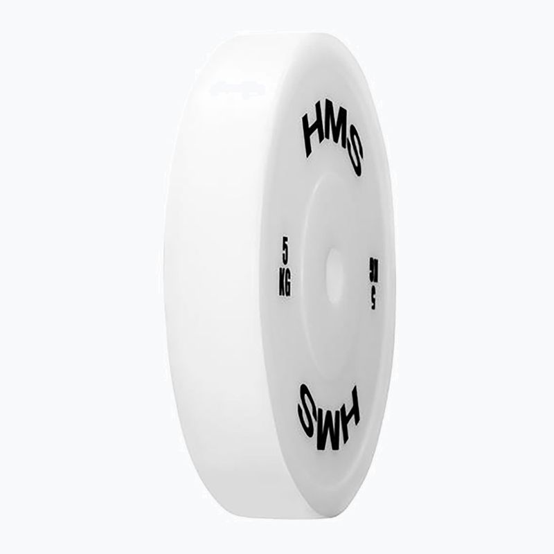 PE Greutate olimpică HMS TPP05 2 x 5 kg alb 2