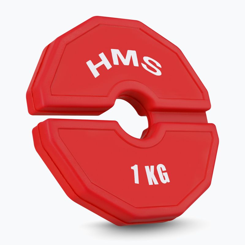 Greutate pe echipament de tip suprapunere HMS TSN100 2 x 1 kg red 2