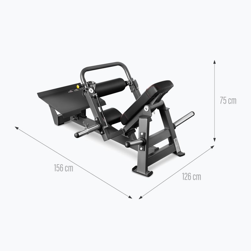 Bancă de exerciții pentru mușchii fesieri HMS Commercial MHT01 Hip Thrust black 3