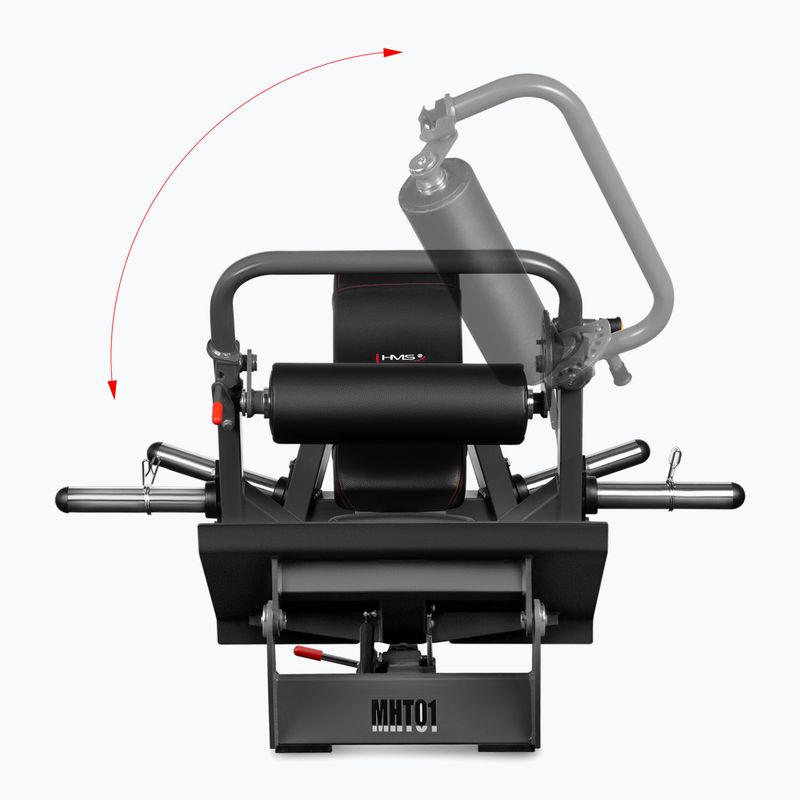 Bancă de exerciții pentru mușchii fesieri HMS Commercial MHT01 Hip Thrust black 5