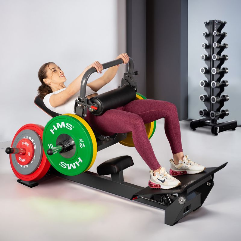 Bancă de exerciții pentru mușchii fesieri HMS Commercial MHT01 Hip Thrust black 7