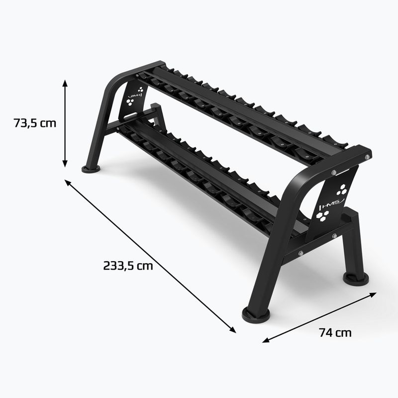 Suport pentru greutăți HMS STR47 black 5