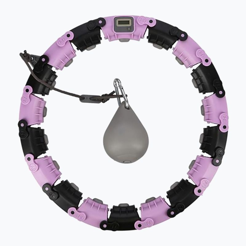Hulahop cu greutate și contor HMS FH03 violet și negru 30-6-098