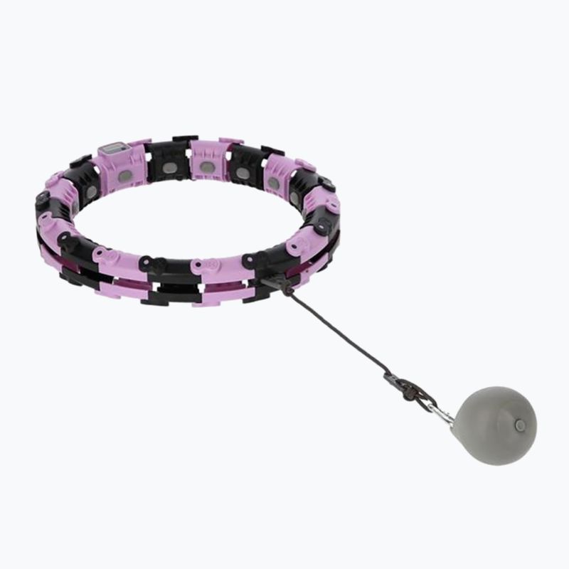 Hulahop cu greutate și contor HMS FH03 violet și negru 30-6-098 2