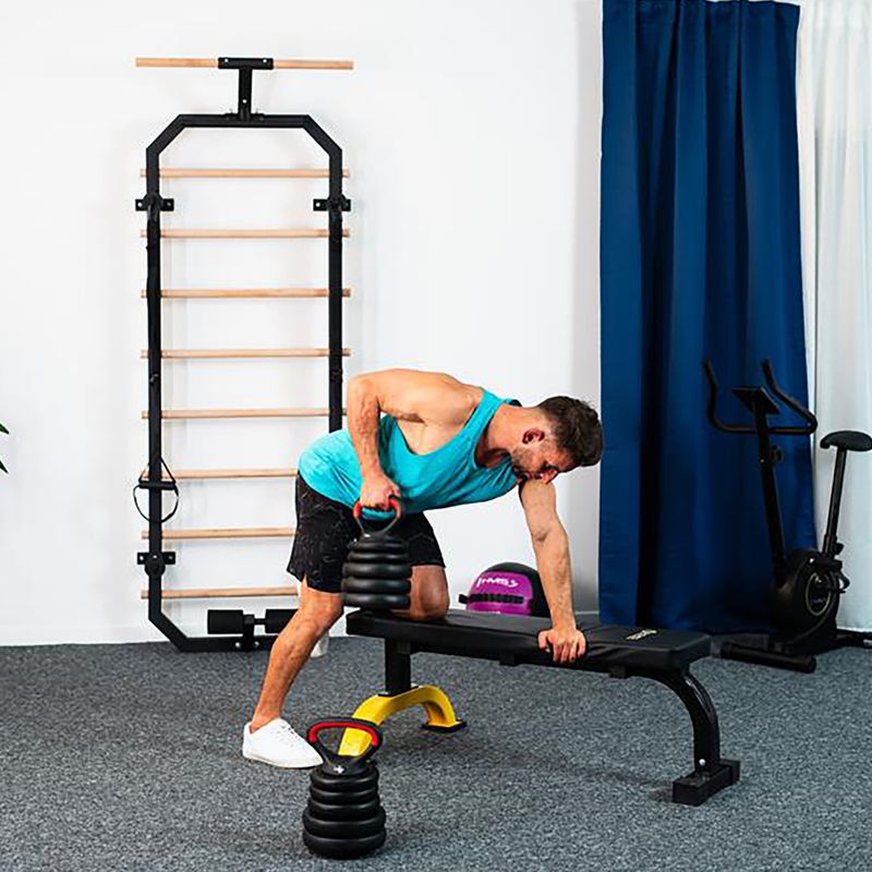 HMS SGN120 Pro Set 6W1 20kg greutăți negru/roșu 9