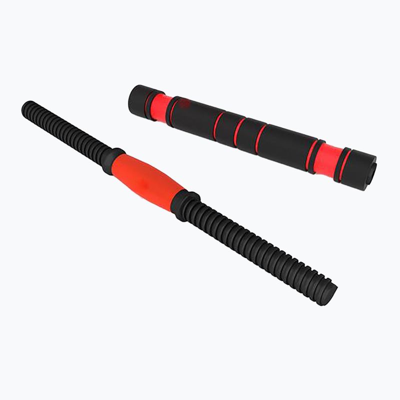 HMS SGN130 Pro Set 6W1 30kg greutăți negru/roșu 3