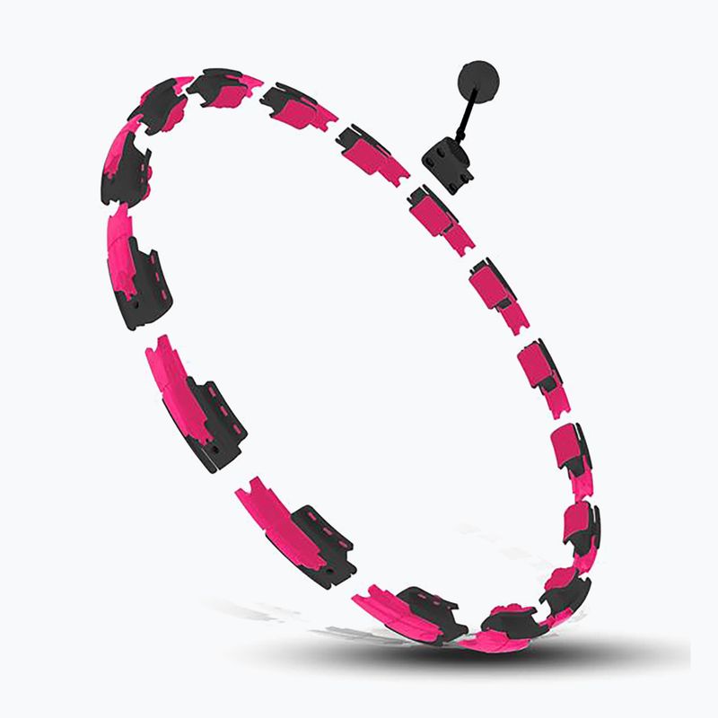 Hula hoop cu greutate și contor HMS HHM16 negru/roz 2