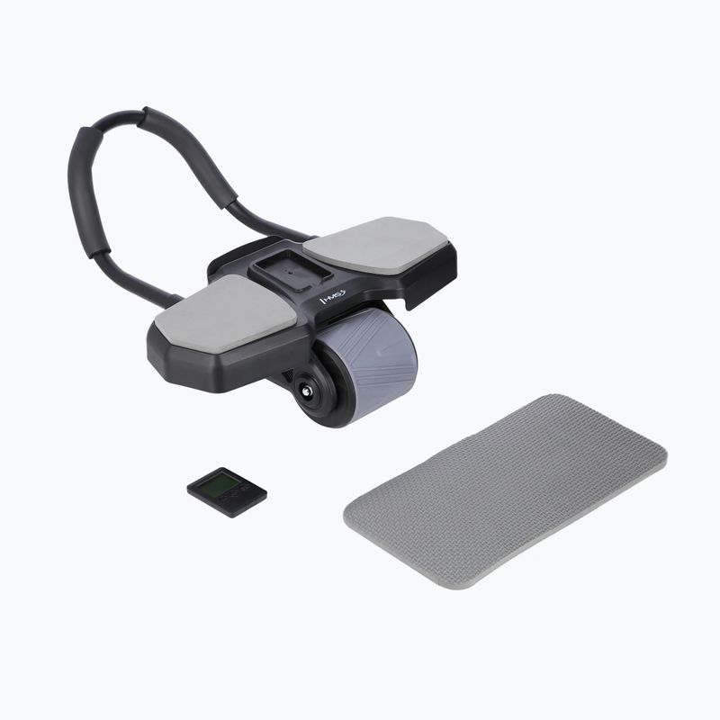 Rolă automată pentru exersarea mușchilor abdominali cu suport HMS KA10 negru 2