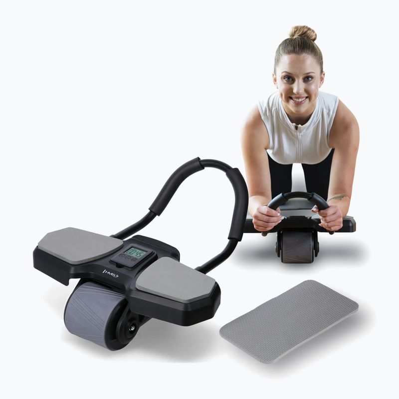 Rolă automată pentru exersarea mușchilor abdominali cu suport HMS KA10 negru 11