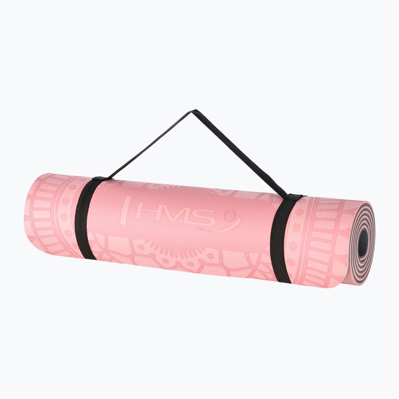 Covoraș de yoga HMS YM10 light pink 2