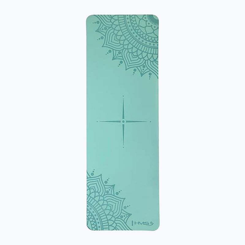 Yoga mat HMS YM10 8 mm mentă
