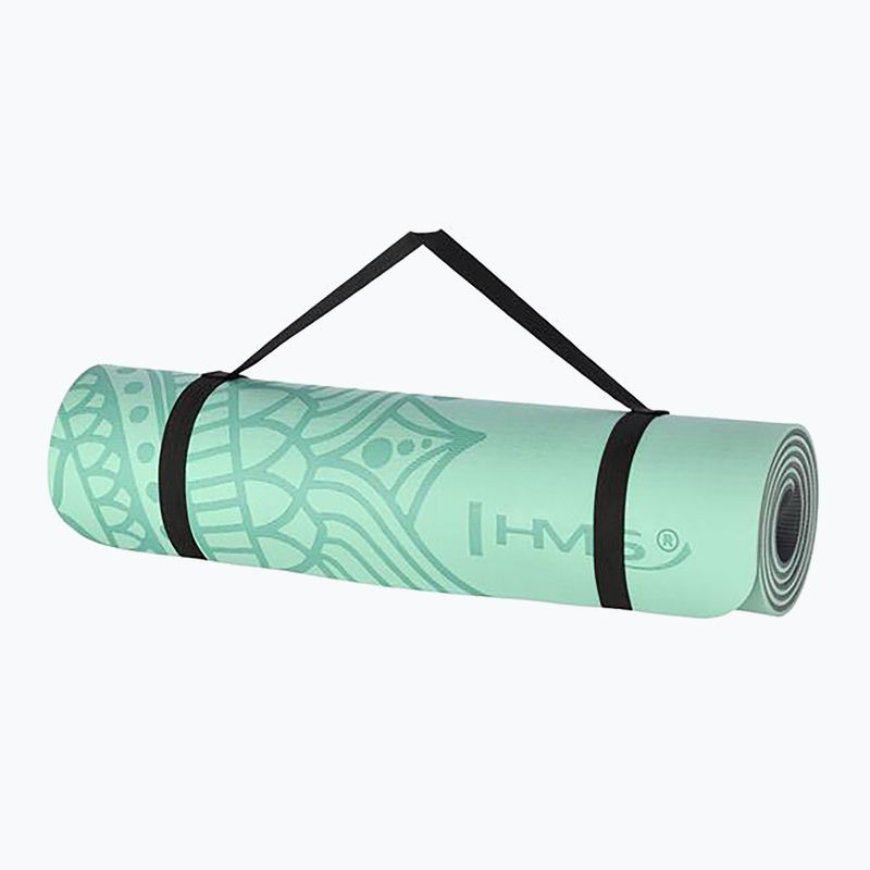 Yoga mat HMS YM10 8 mm mentă 2