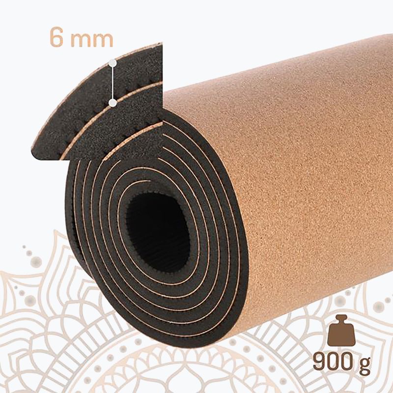 Yoga mat HMS YM11 6 mm plută 4